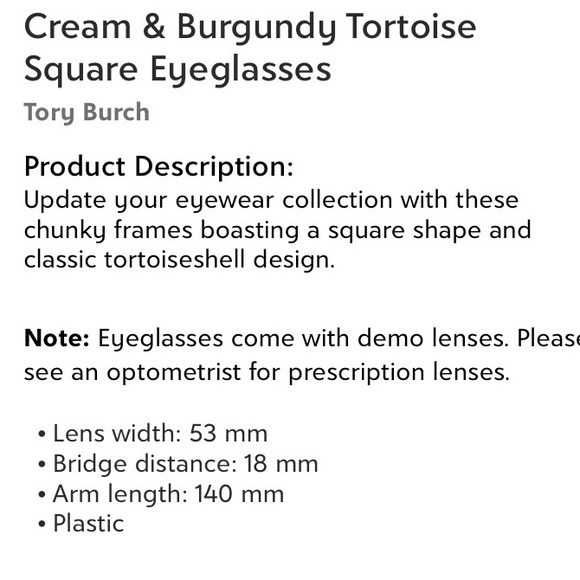 Tory Burch glasses - Picture 2 of 6